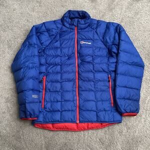 Berghaus Hydrodown 600 Goose Down Men’s Size Medium Jacket Blue